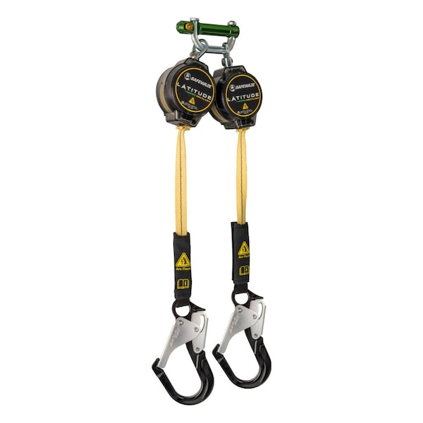Safewaze Latitude Pro Arc Flash 7ft Dual Web SRL: 9013 BWB, Alu Rebar Hooks 020-5216 - main